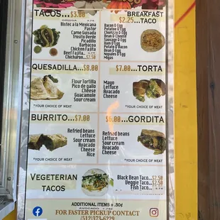 ramen and noodles, menu