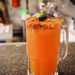 a margarita in a glass