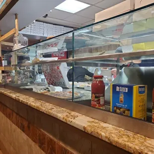 Inside take out counter