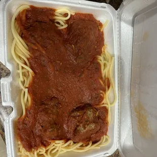 Spaghetti &amp; meatballs