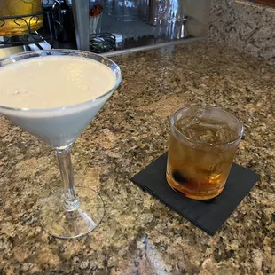Espresso martini &amp; Manhattan
