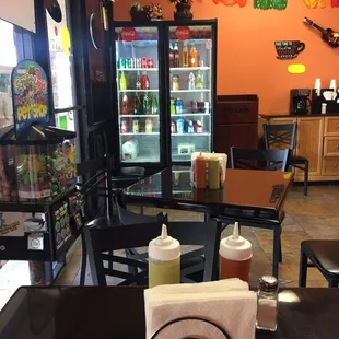 Very small place .. Three tables