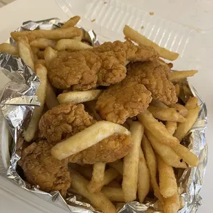 Microwaved tenders first thing in the morning and old fries which taste almost reheated. TOTAL WASTE OF MONEY....