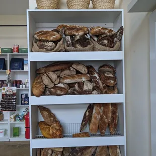 Bread display.