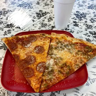 Lunch special: 2 Pizza Slices and a Drink