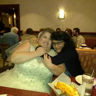 My friend Carmen at the reception.