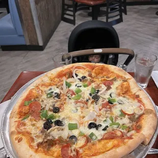 Meat lovers pizza