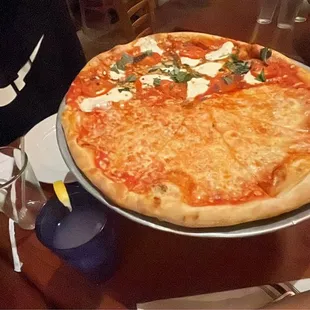 Large Half Cheese Half Margherita Pizza