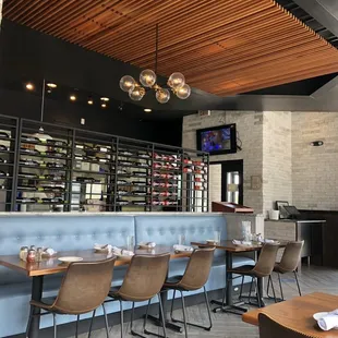 the dining area of a restaurant