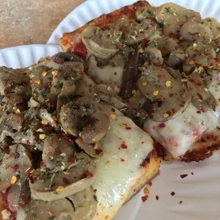 THICK Sicilian with the Old World Mammashrooms and Anchovies