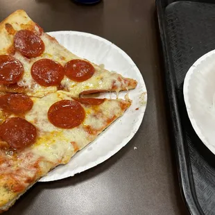 Pepperoni Plain Pizza Slice