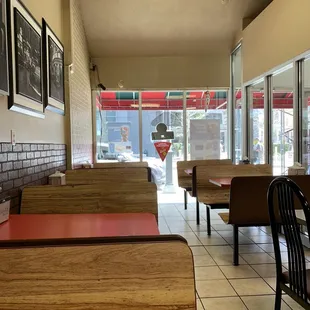 the dining area
