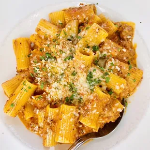 Rigatoni alla Bolognese! The key is the Rigatoni alla &quot;Bolognese&quot;