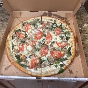 Florentine Pizza add sausage