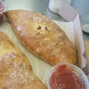 Choose your toppings and customize your perfect calzone.