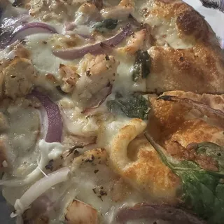 Chicken Alfredo Pizza