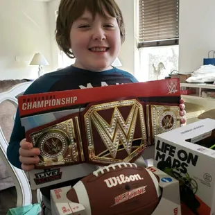 The generous gifts from this amazing business for my son's birthday... while I was at the hospital and could not see my sweet boy