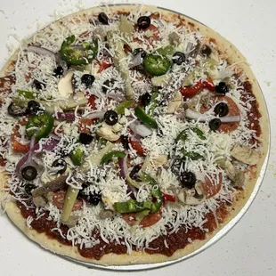 The beginnings of something veggie beautiful with the works!