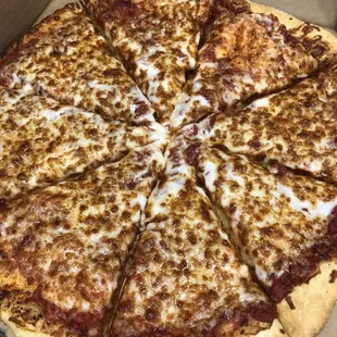Plain Cheese Pizza, super yummy.
