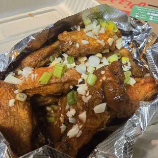 Buffalo and BBQ wings