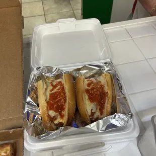 Chicken Parmesan sub