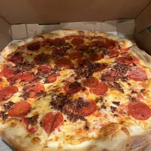 Pepperoni and bacon