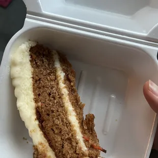 Seriously, where did the bottom hall of my carrot cake go?