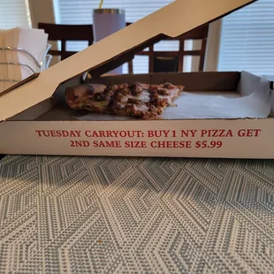 Tuesday special starting at 3pm