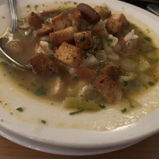 Chicken Veggie Soup Lunch