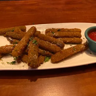 Fried Zucchini Sticks (we had eaten some already)