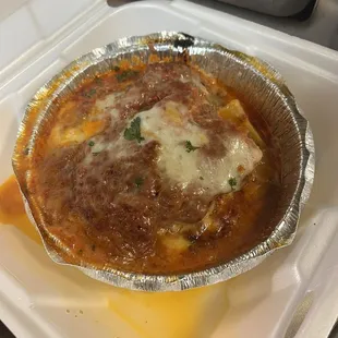 Oily lasagna