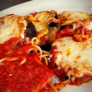 Eggplant Parmigiana &amp; Spaghetti