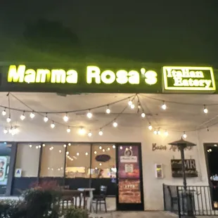 Front of store
