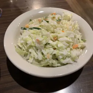 Homemade cole slaw.