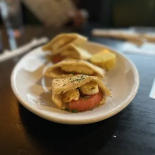 a plate of food on a table