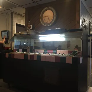 a woman ordering food