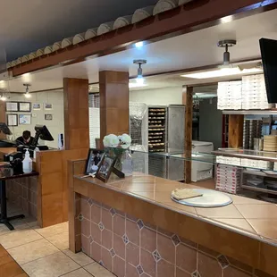 Counter area. Look at those sub rolls!