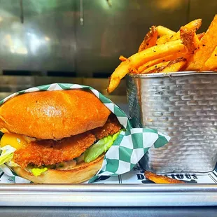 Mammoth Burger Co does not just have hand pressed beef patty&apos;s, we also have a light flaky fish sandwich with a crunchy panko breading!