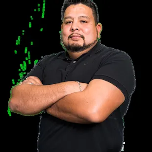 a man with arms crossed