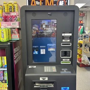the atm machine in the store