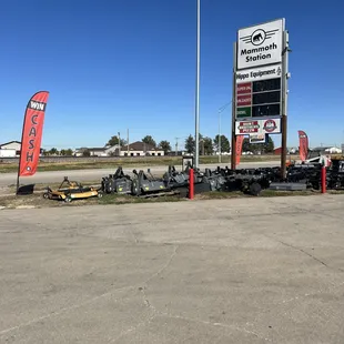 the parking lot where the truck was parked