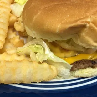 Cheeseburger and Fries