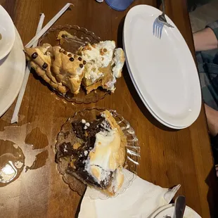 Pie - butterscotch and chocolate