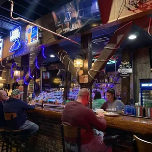 The bar area