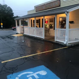 a handicapped parking space