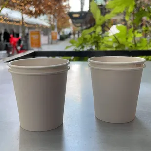 View of the outdoor seating and Turkish coffee