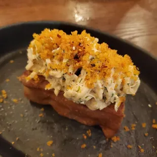 a plate of food on a table