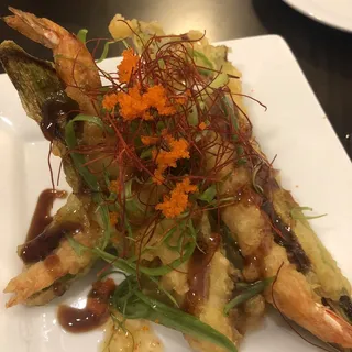 Shrimp Stuffed Green Chile Tempura