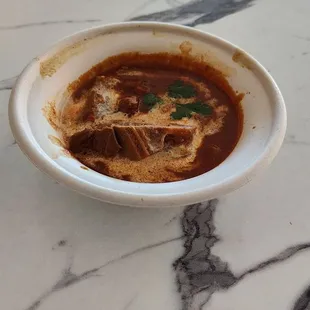 Goat Curry, a kind gesture from the house,