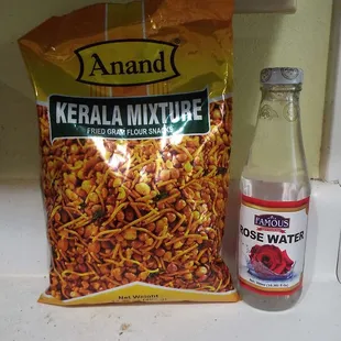 Anand Kerala mix (which I'm eating as I type this) and Famous brand rose water--the best there is!
